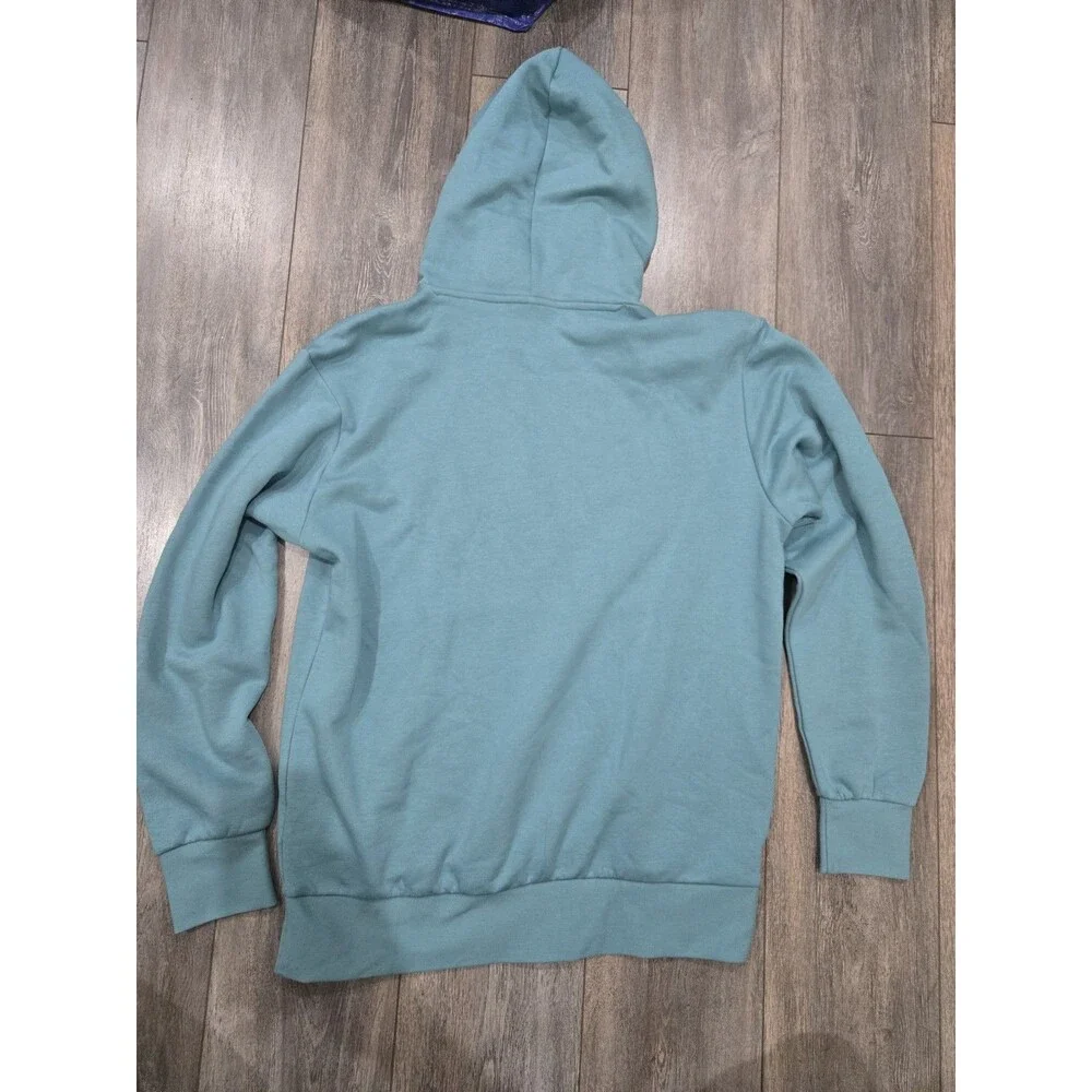 Adidas Mens Large Hoodie Blue Graphic Logo Pullover Sweatshirt NWT New